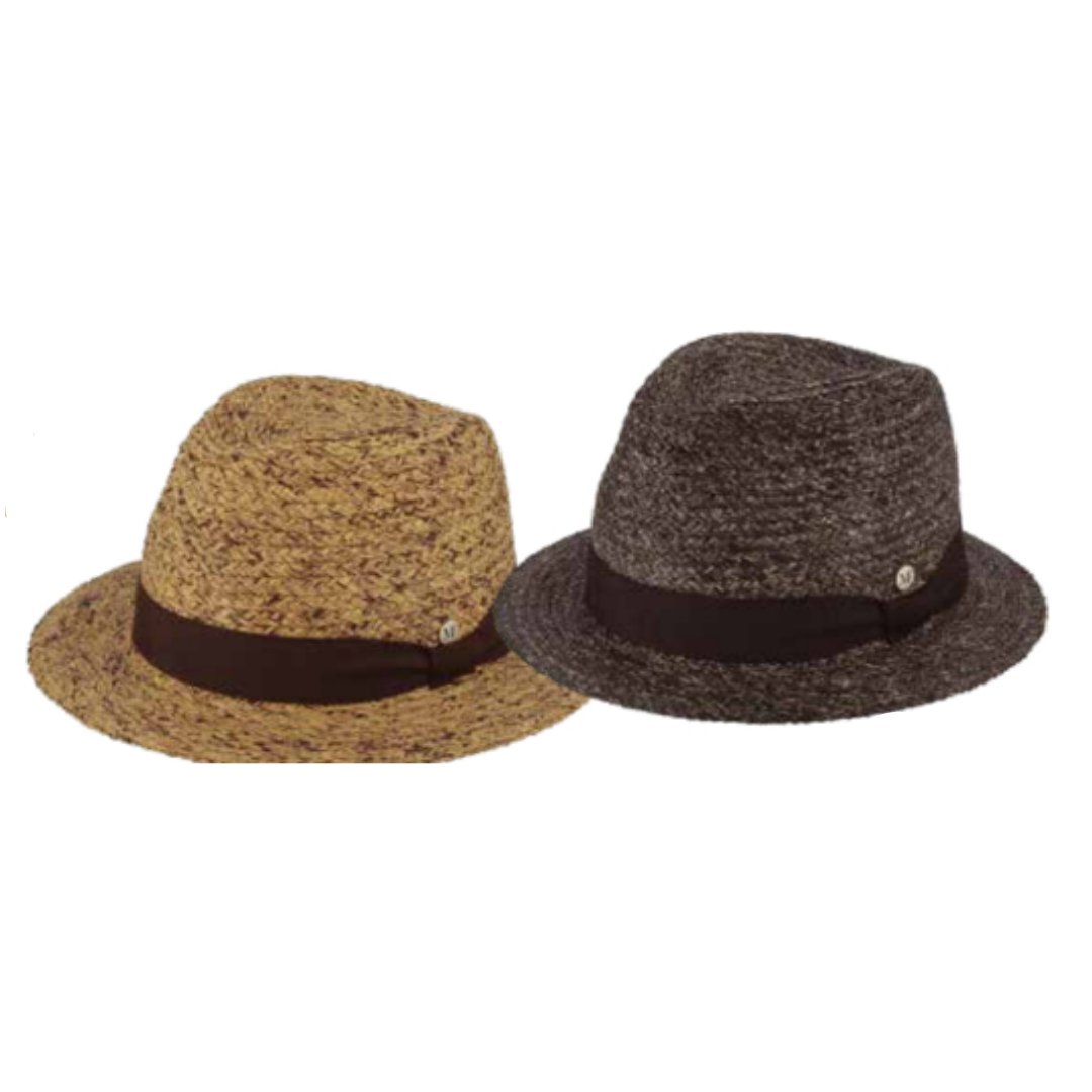 M by Flechet Raffia Fedora - City Hatters