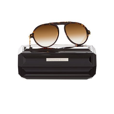 STEFANO RICCI Legend Sunglasses BROWN - City Hatters