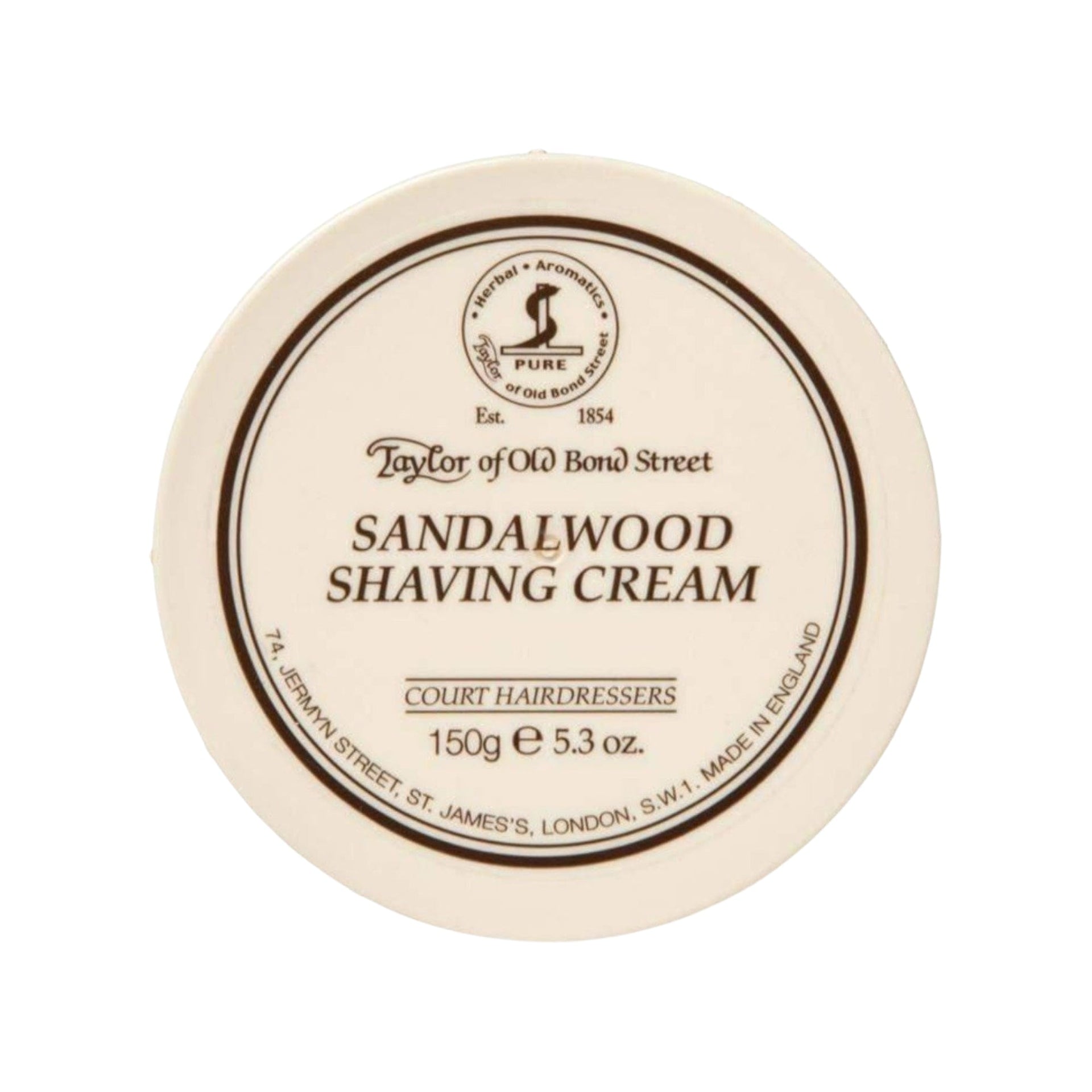 TAYLOR OF OLD BOND STREET Shaving Cream Bowl SANDALWOOD - City Hatters