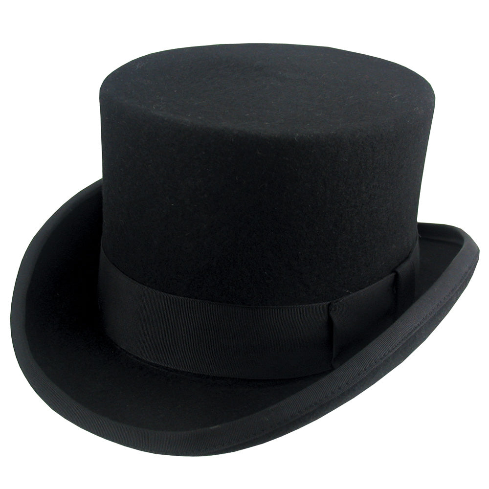 Avenel Wool Felt Coachman Top Hat